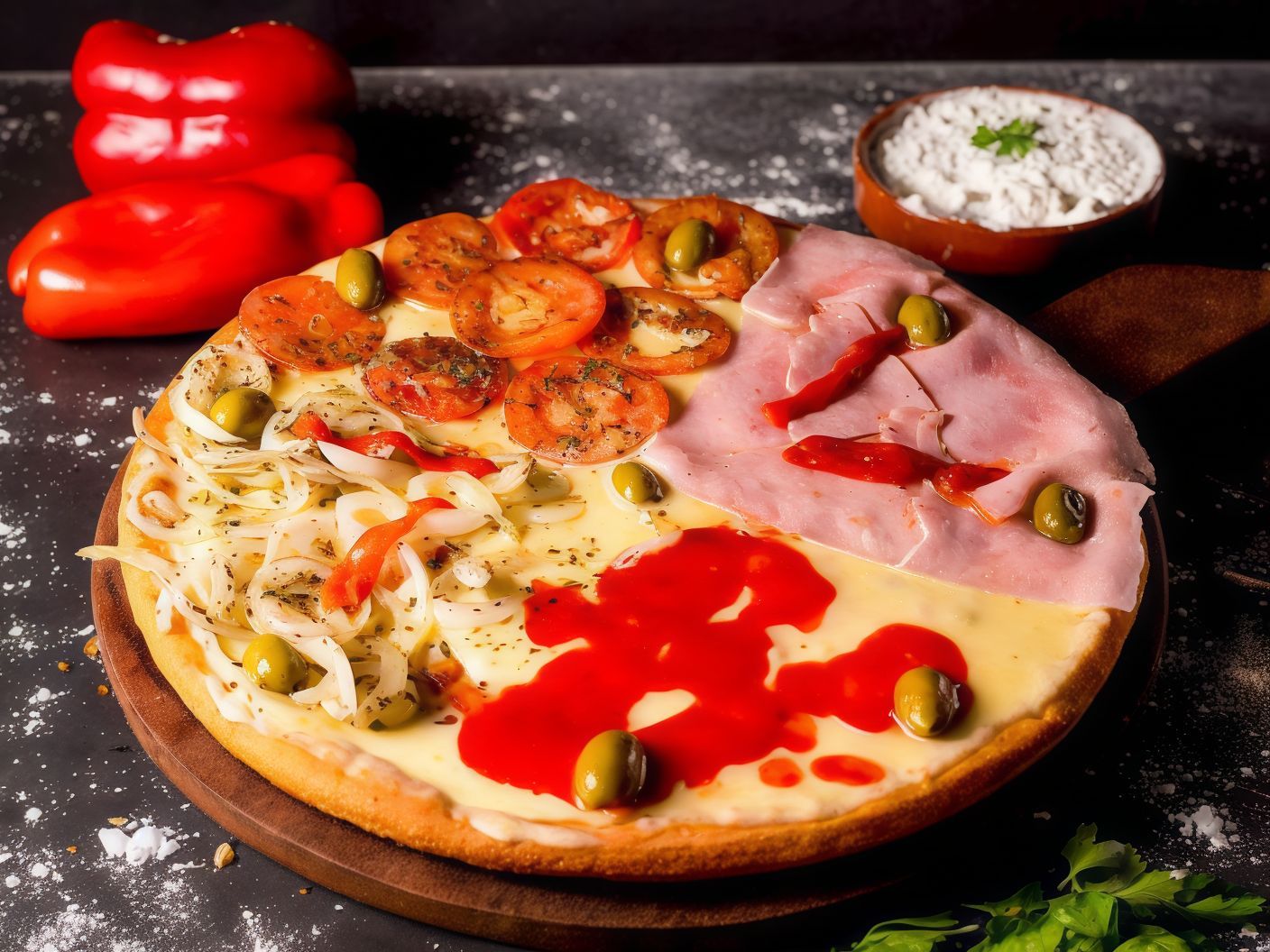 Pizza de la casa (8p)