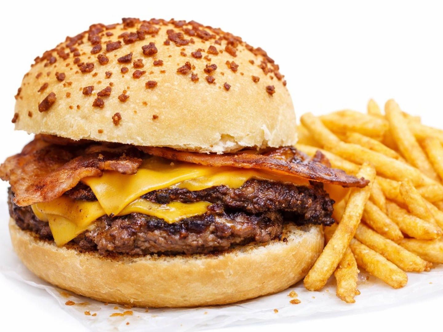 Burger yankee + papas fritas