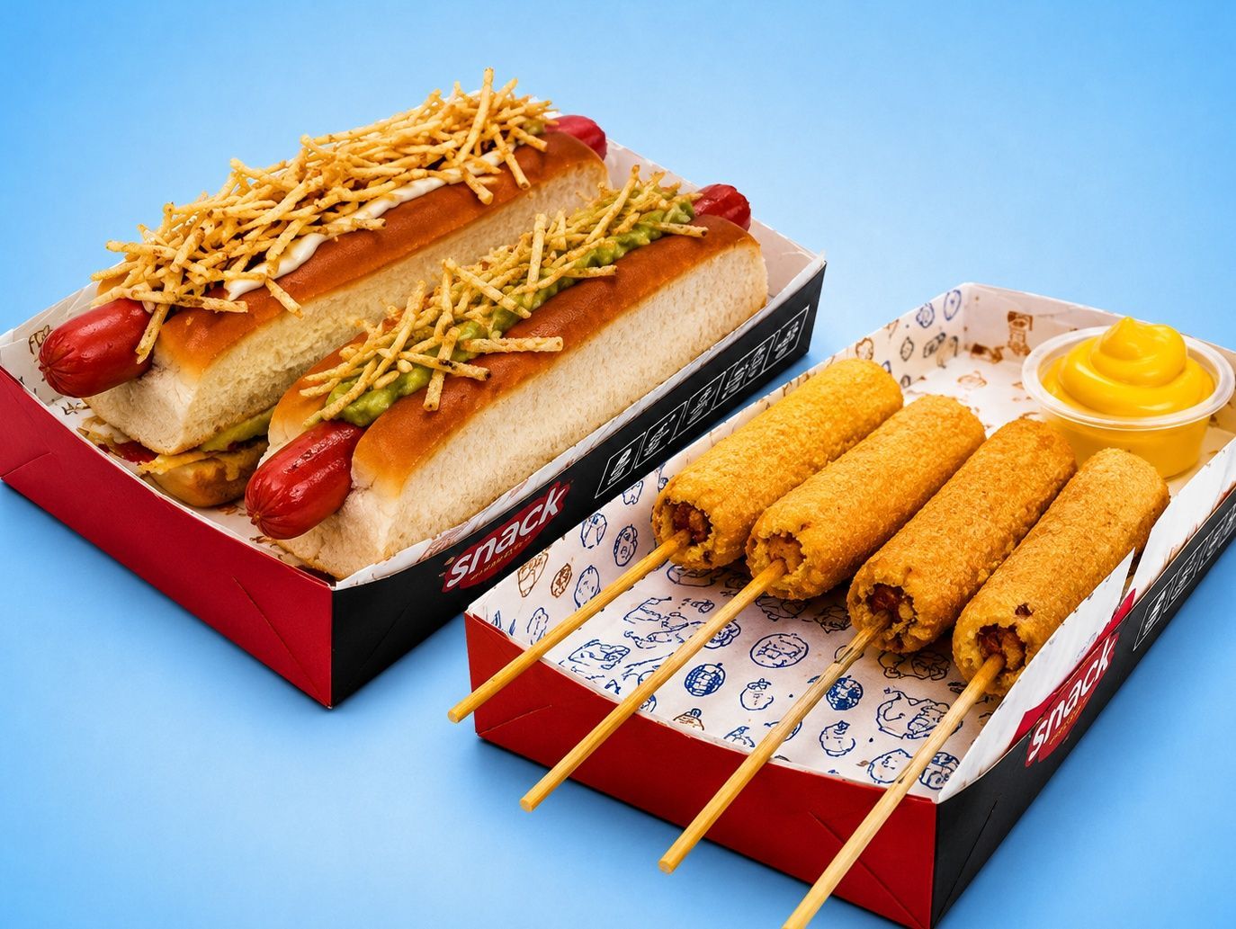 Súper panchos x2 + pinchos x4