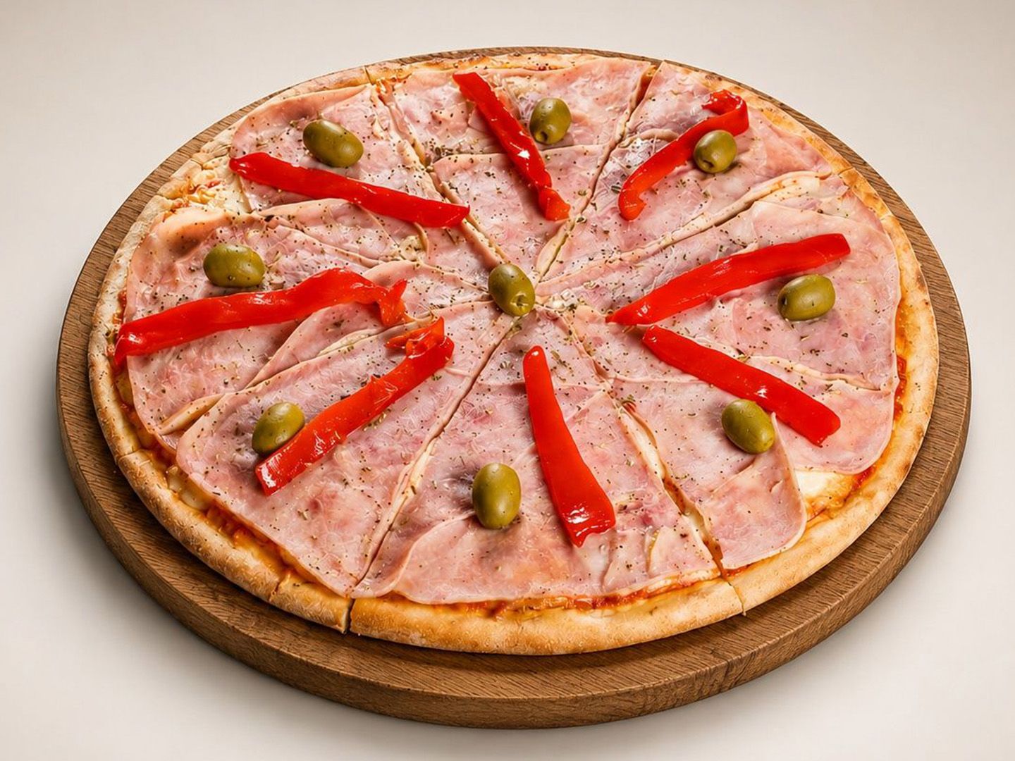 Pizza especial con morrones