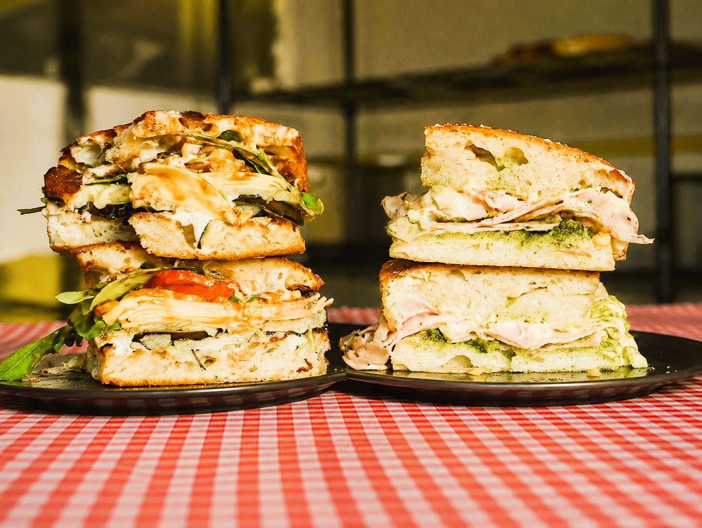 Focaccia mortadela + focaccia veggi