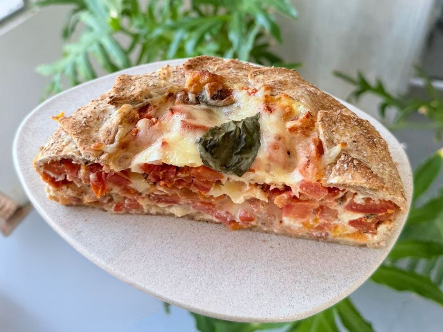 1/2 tarta jamón, queso y verdeo
