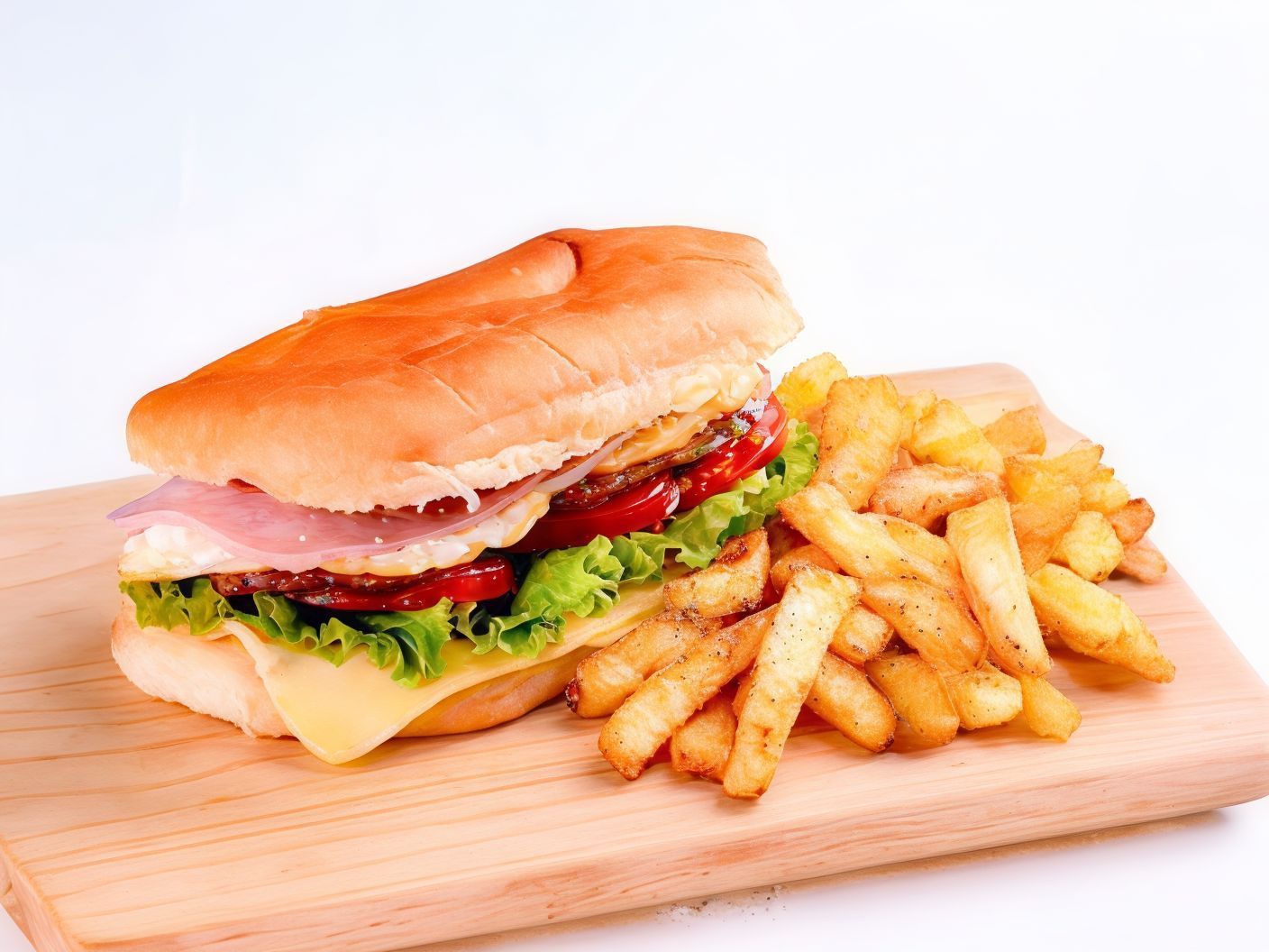 Sandwich milanesa completo +fritas