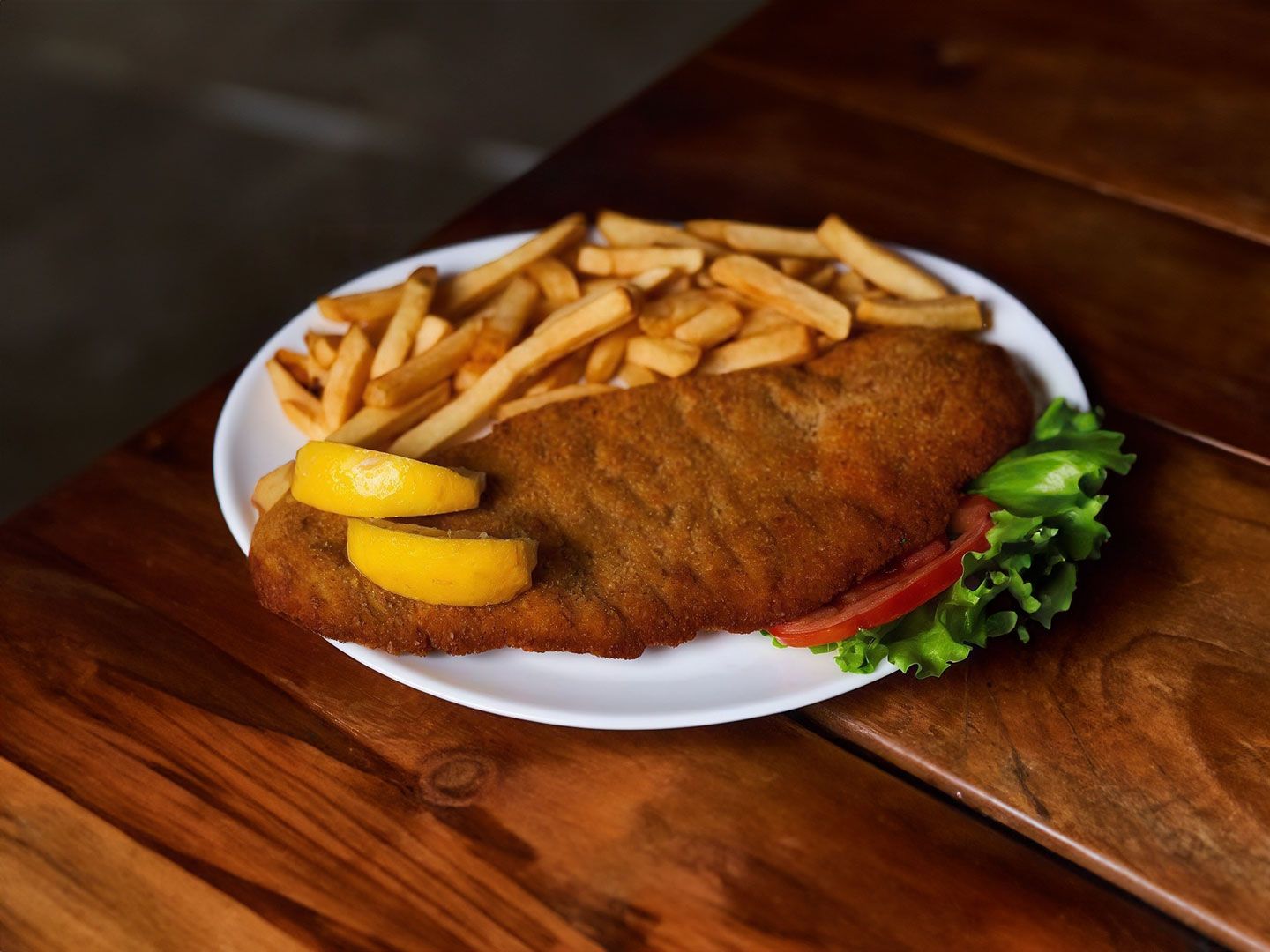 2 milanesas clásicas con papas