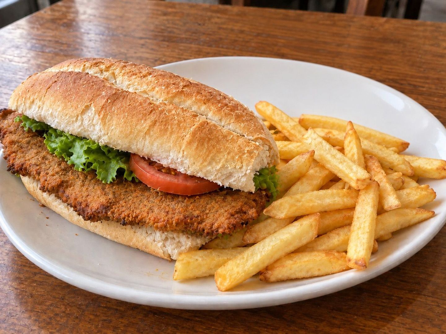 Sándwich de milanesa + papas