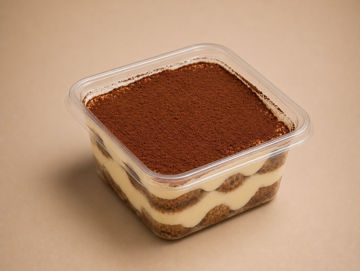 Postre tiramisu individual