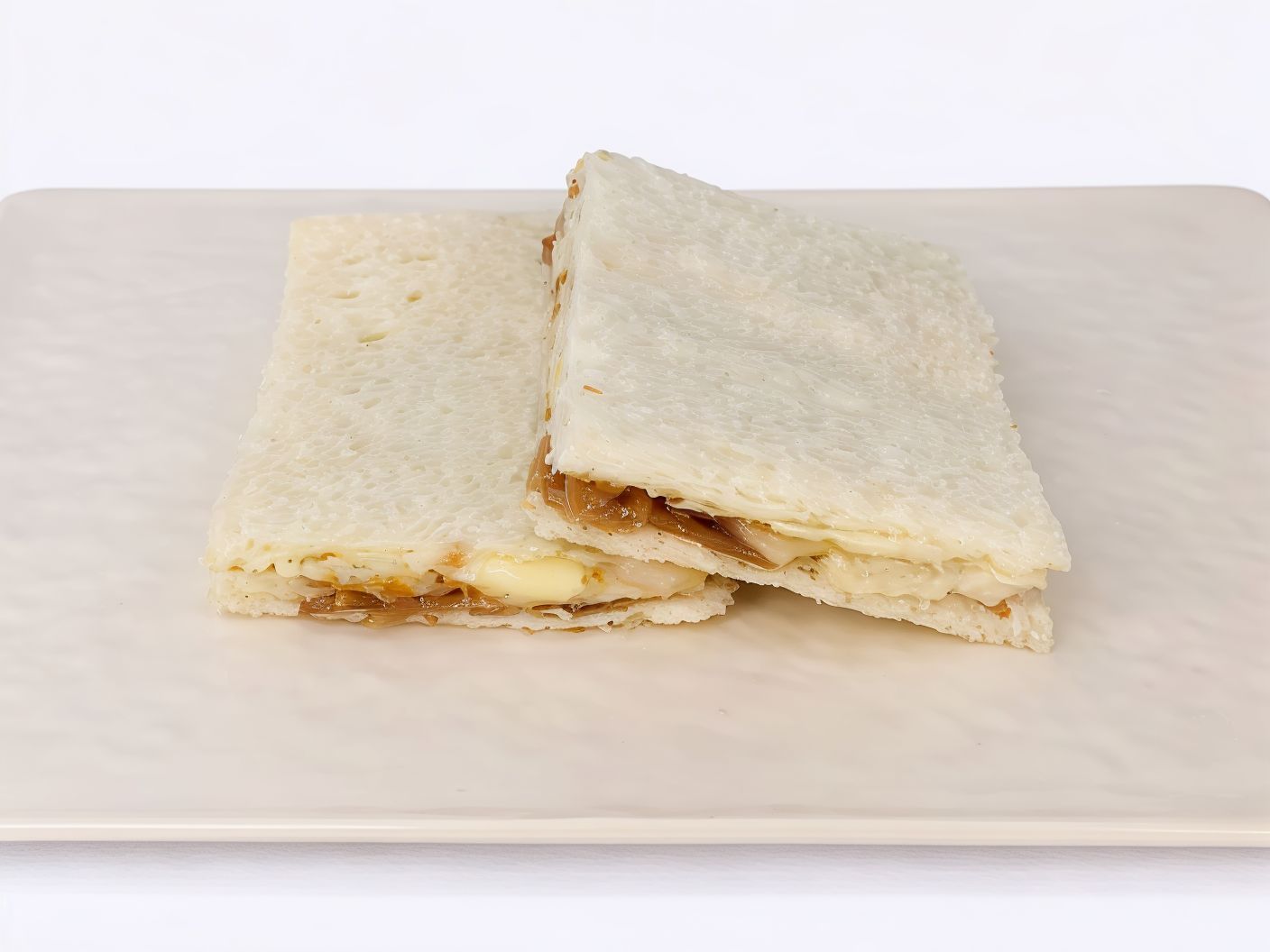 Sándwich miga crudo y queso