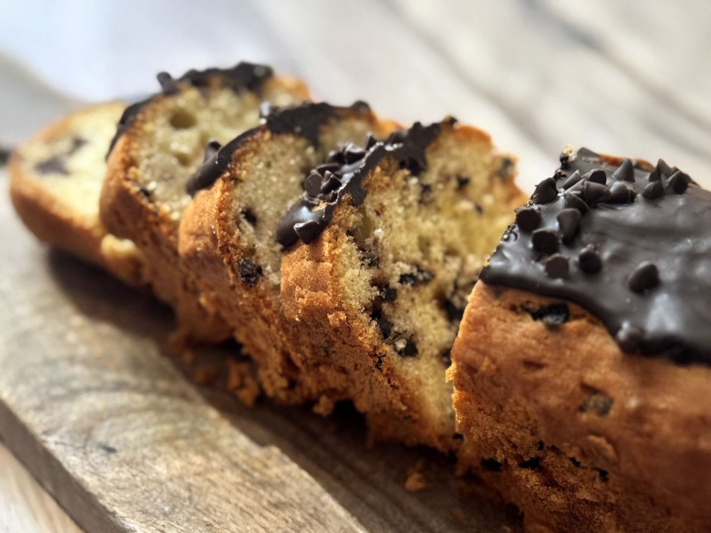 Budín de vainilla con chips