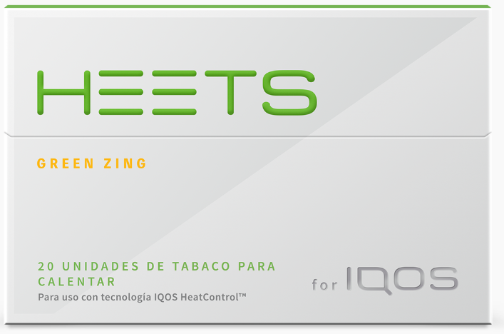 Cajetilla Heets Green Zing