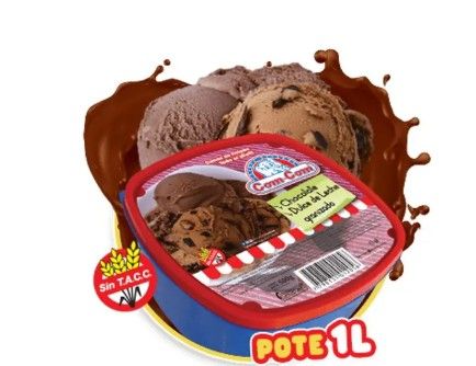 Pote 500g choc y ddl granizado