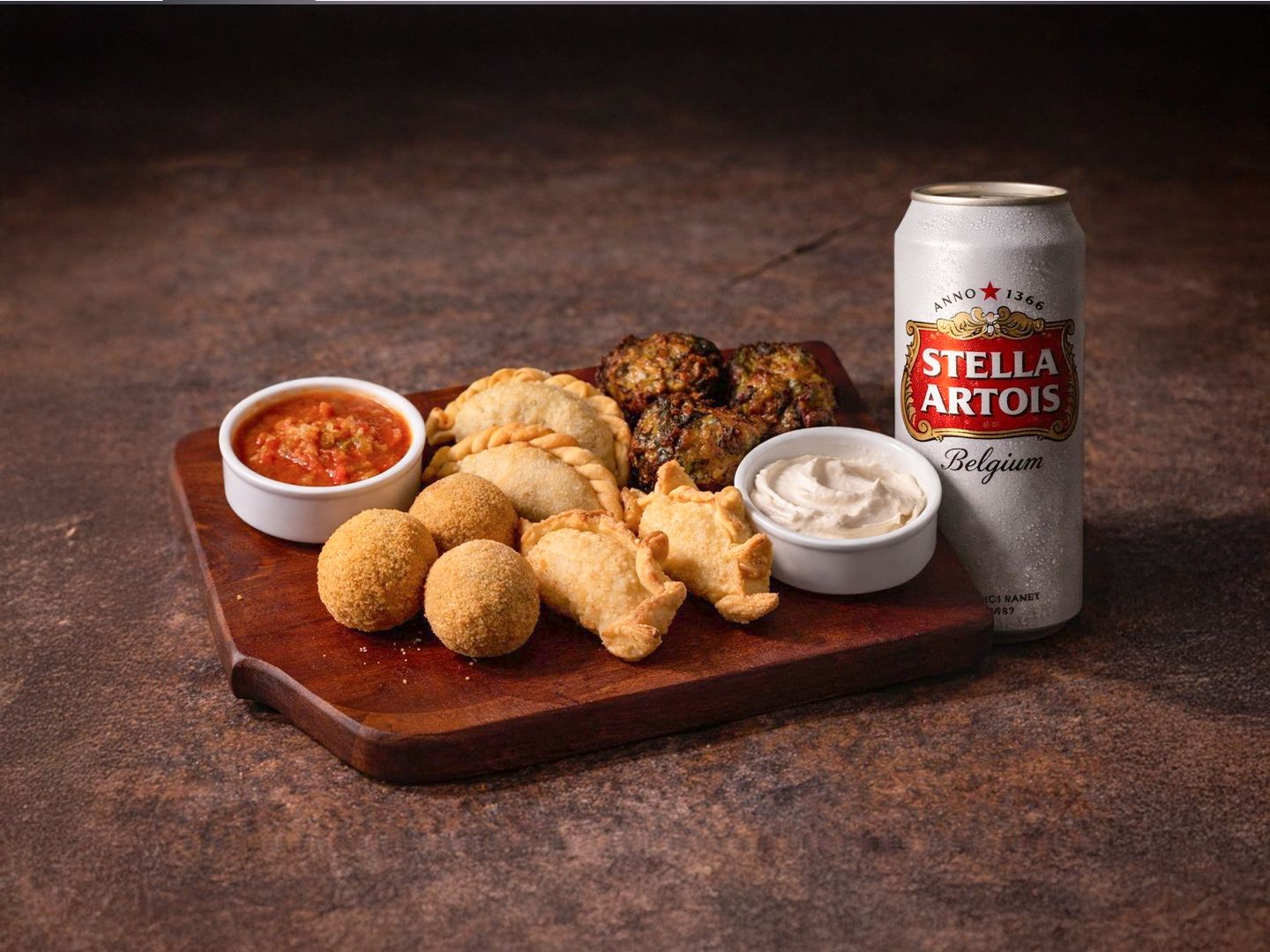 Tapeo mediano + stella artois