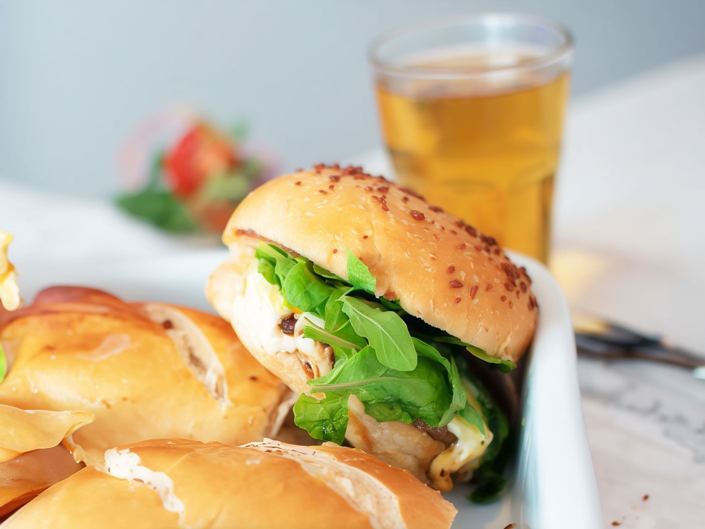 Hamburguesa rúcula