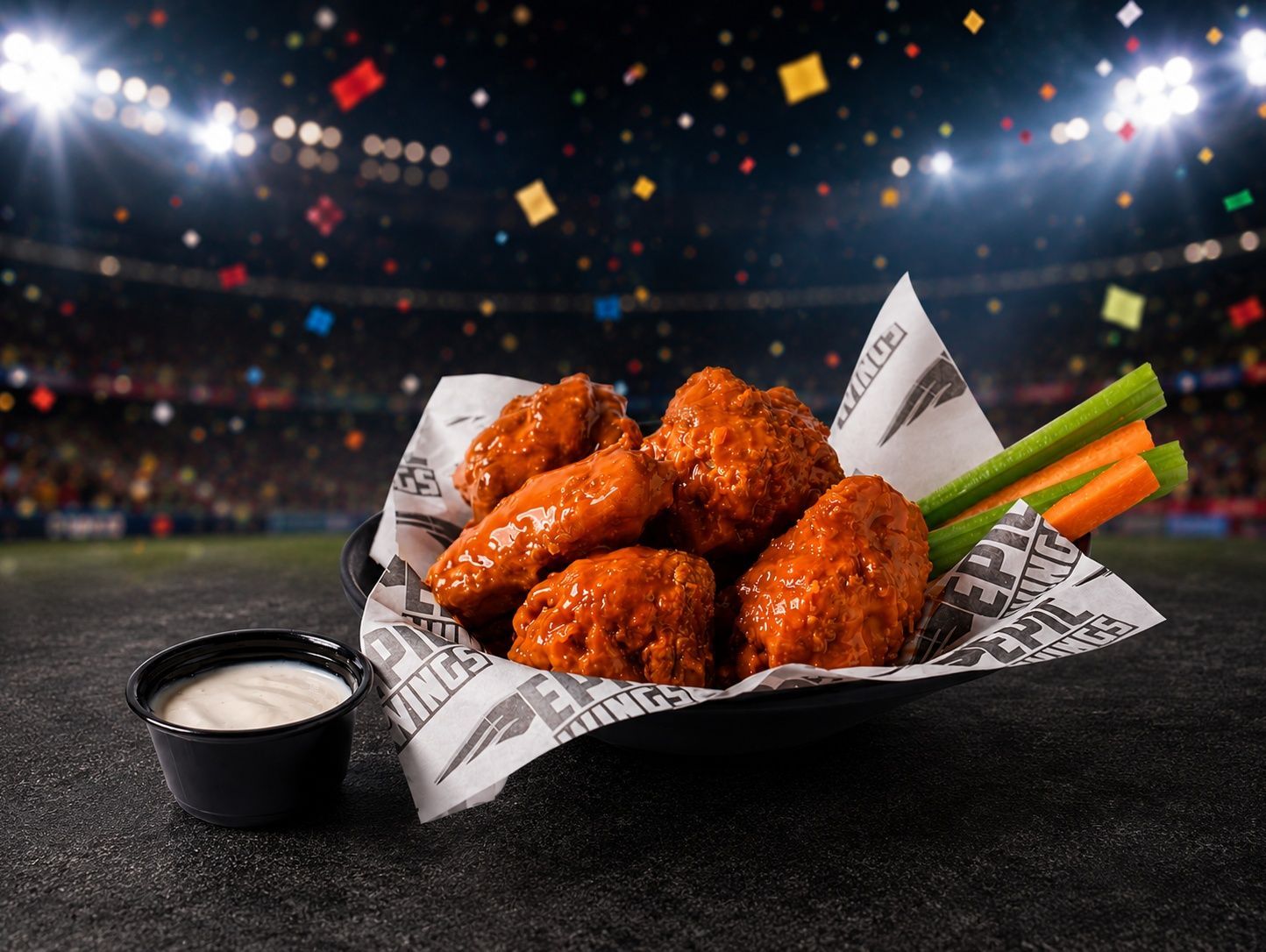 5 wings o boneless