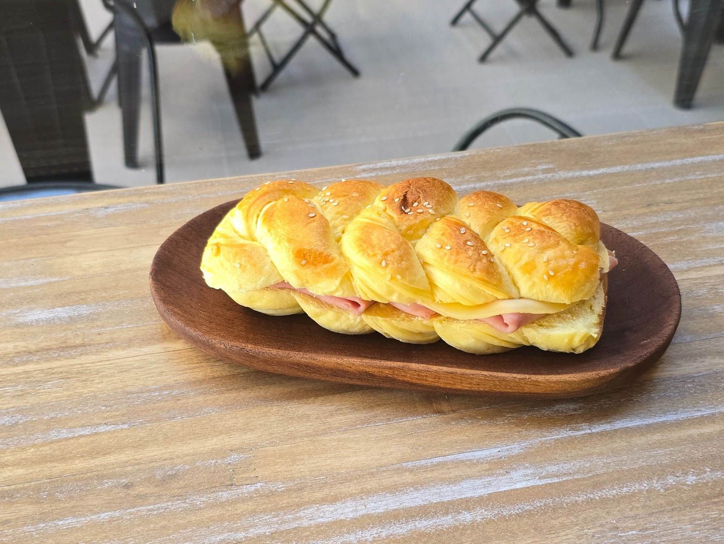 Trenza jamon y queso