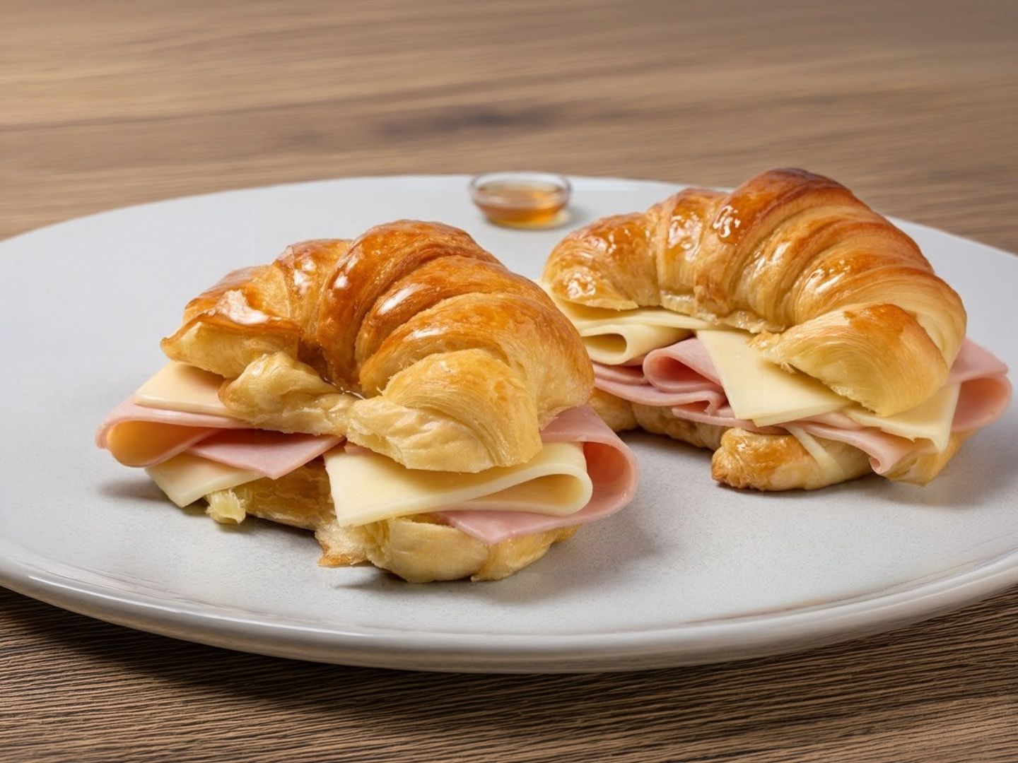 Medialuna con jamon y queso