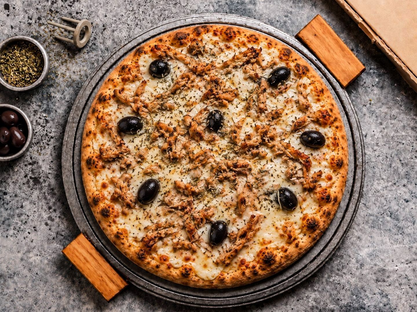 Pizzeta pollo 4p