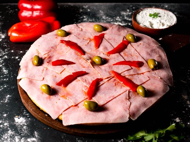 Pizza especial de jamón (8p)