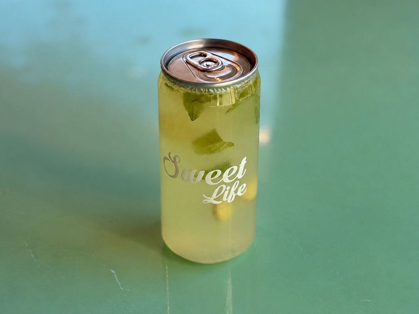 Limonada con menta y jengibre lata