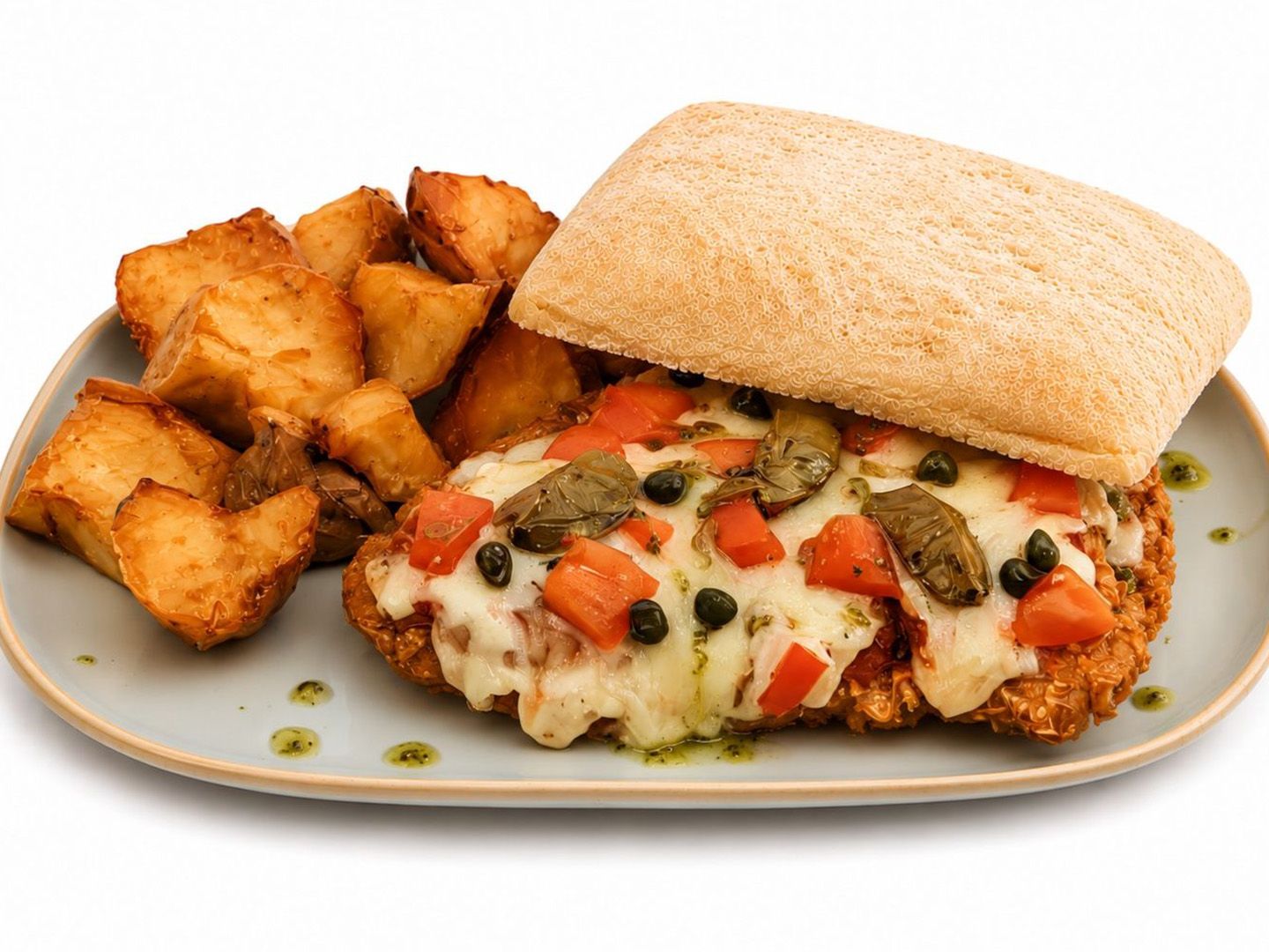 Sándwich panko mediterránea