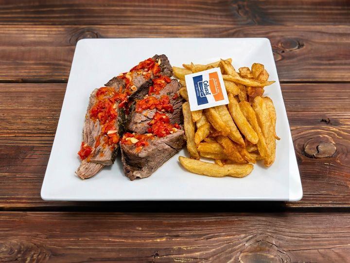 Carne al horno porción