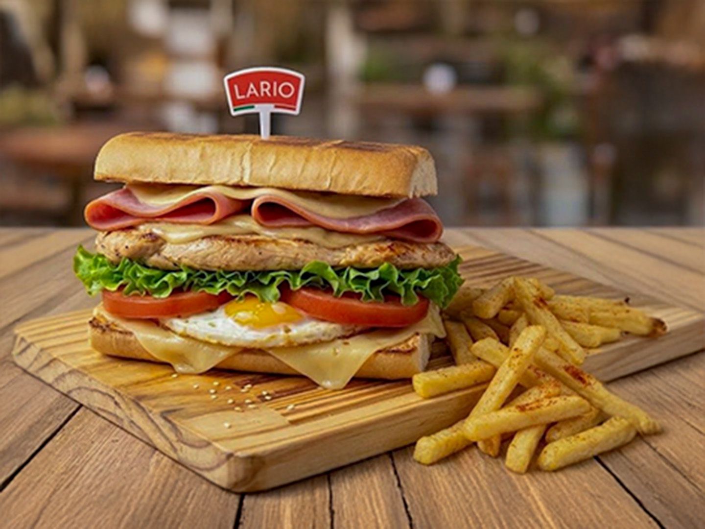 Lomo de pollo + papas fritas