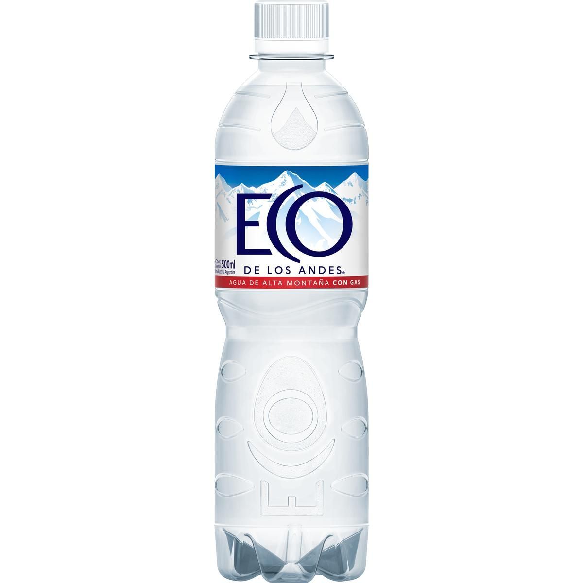 Agua Mineral Eco De Los Andes Con Gas 500 ml