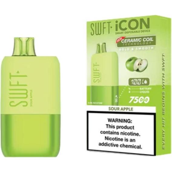 Dispositvo Desechable Swft Icon Sour Apple 7500 Puffs