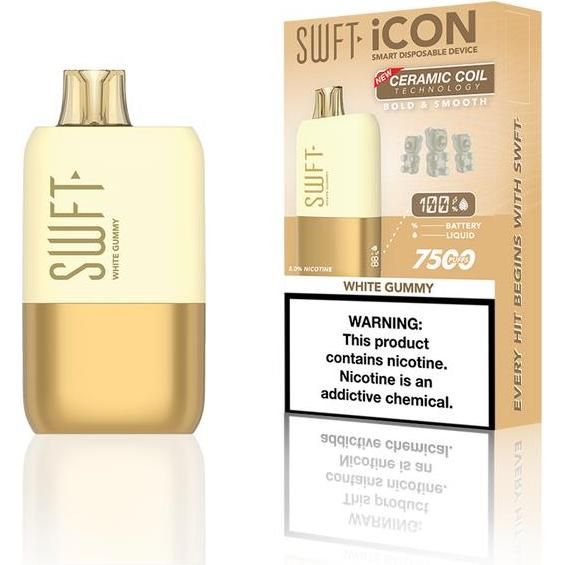 Desechable Swft Icon White gummy 7500 Puffs