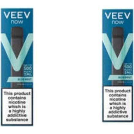 Vaporizador Veev Now Blue Mint 500 Puffs 2 Unidades