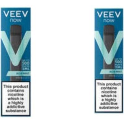 Vaporizador Veev Now Blue Mint 500 Puffs 2 Unidades