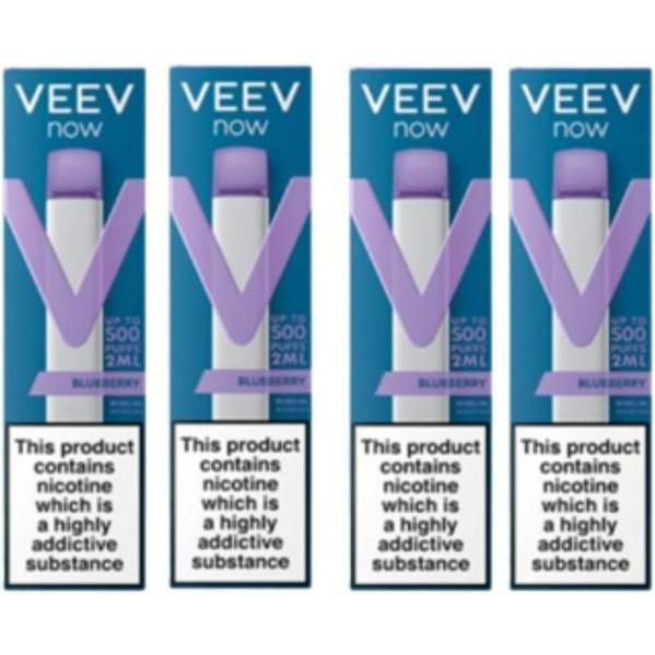 Vaporizador Veev Now Blueberry 500 Puffs 5 Unidades