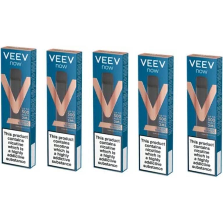 Vaporizador Veev Now Clasic 500 Puffs 5 Unidades