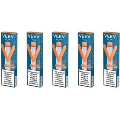 Vaporizador Veev Now Peach 500 Puffs 5 Unidades