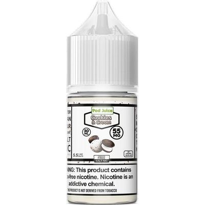 E-Juice 55 mg Cookies And Cream Pod Juice  30 ml