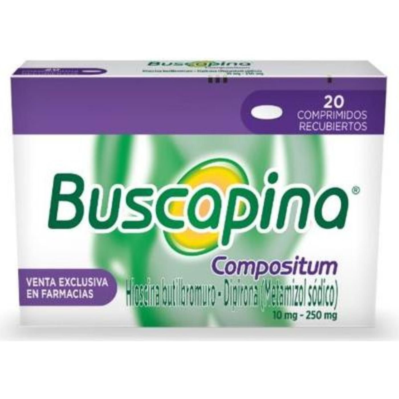 Buscapina Compositum Comprimidos Recubiertos 20 Unidades