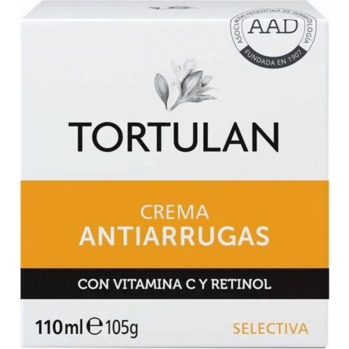 Crema Antiarruga Tortulan Vitamina C y Retinol 110 ml