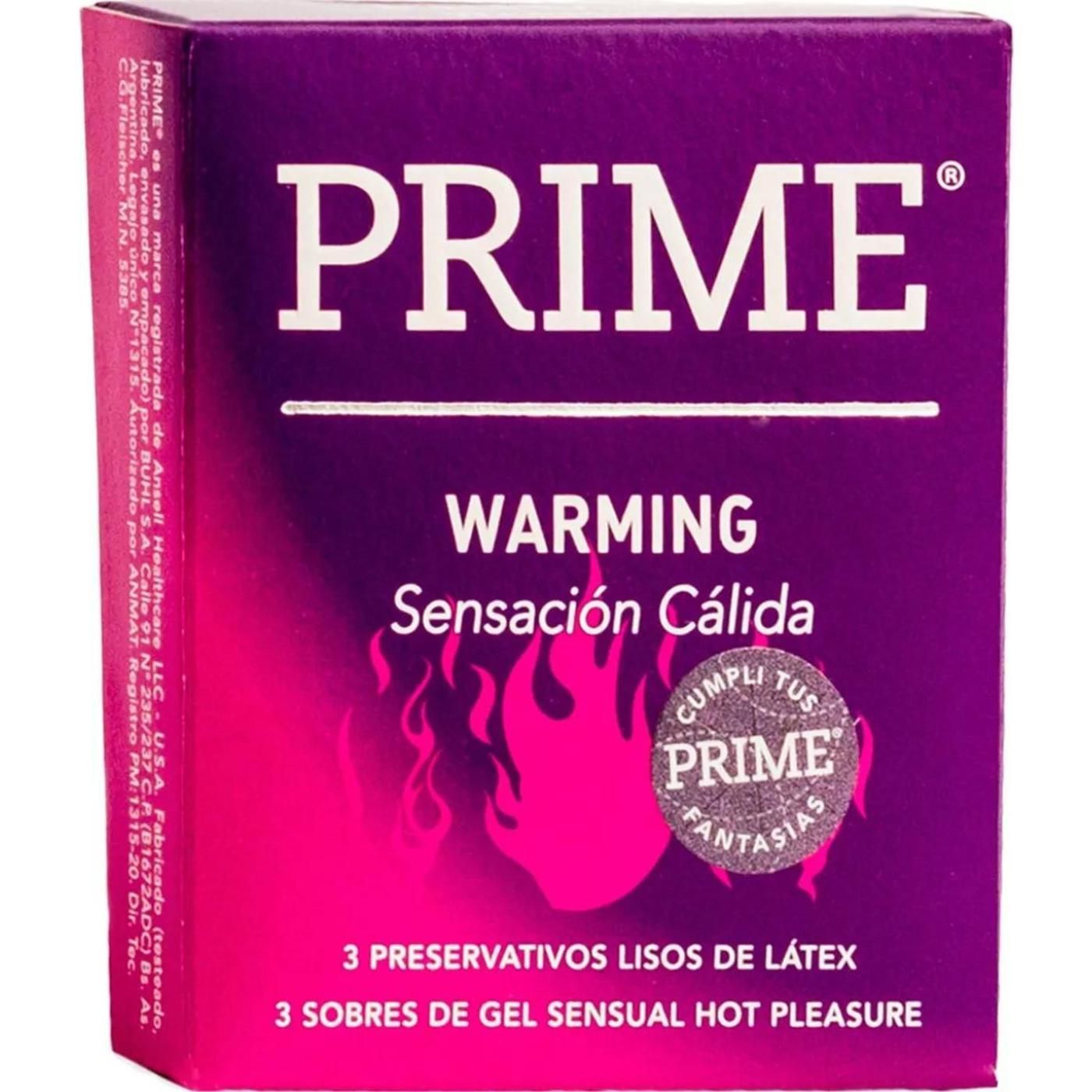 Preservativo Prime Warming 3 Unidades