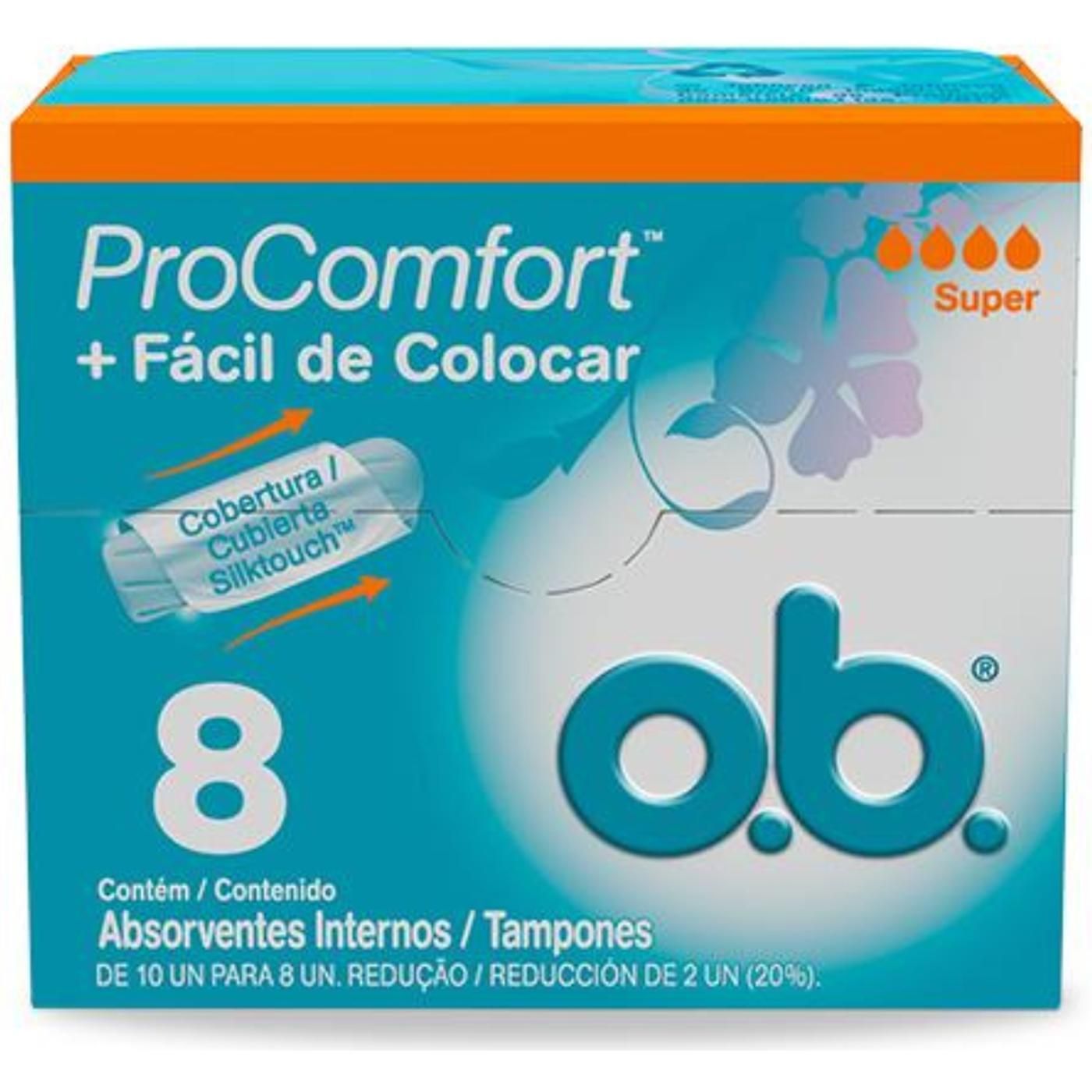 Tampones O.B. procomfort super 8 Unidades