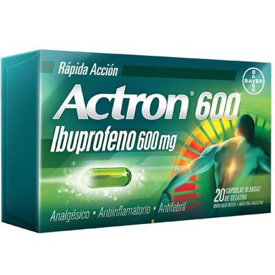 Actron 600 Rípida Acción Cípsulas Gelatina Blanda 20 Unidades