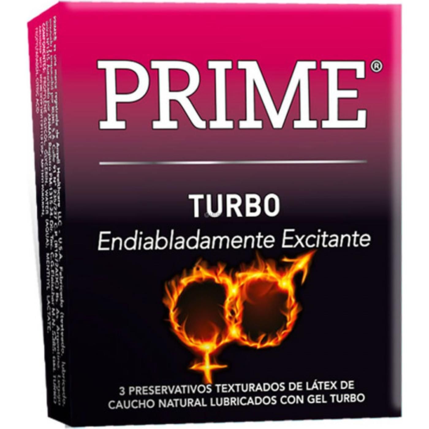 Preservativos Prime Turbo 3 Unidades
