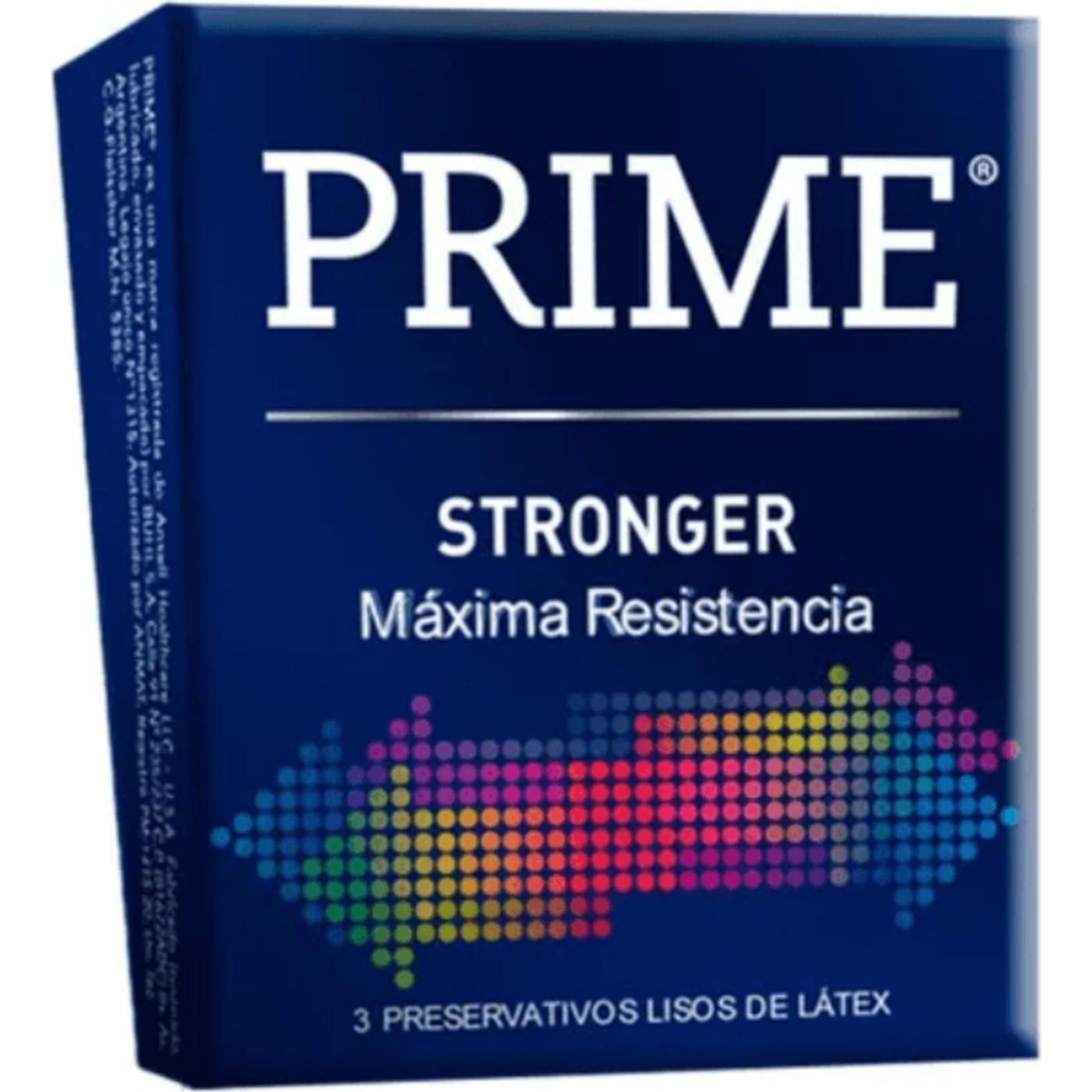 Preservativos Prime Stronger 3 Unidades