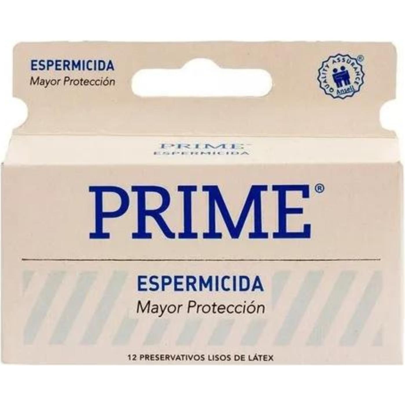 Preservativos Prime Espermicida 12 Unidades