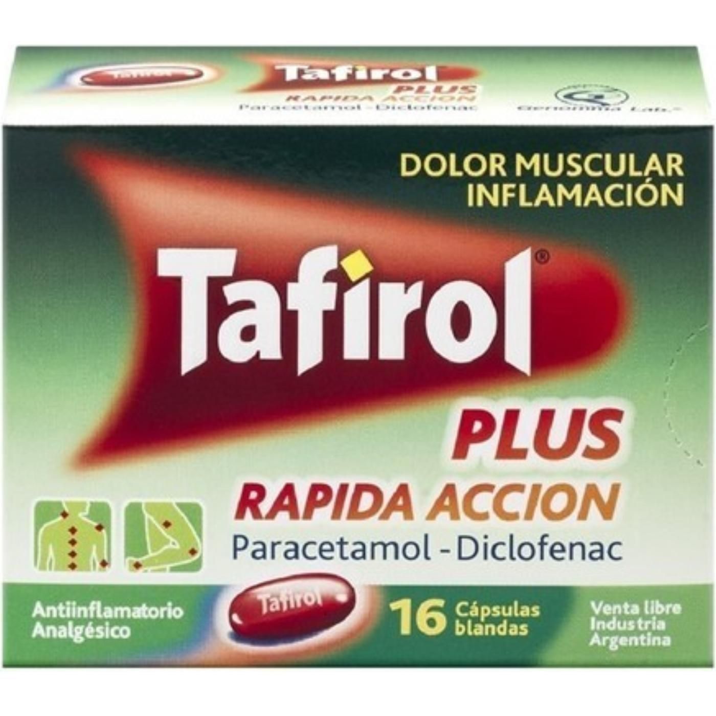 Paracetamol Plus Rípida Acción Tafirol 16 Unidades