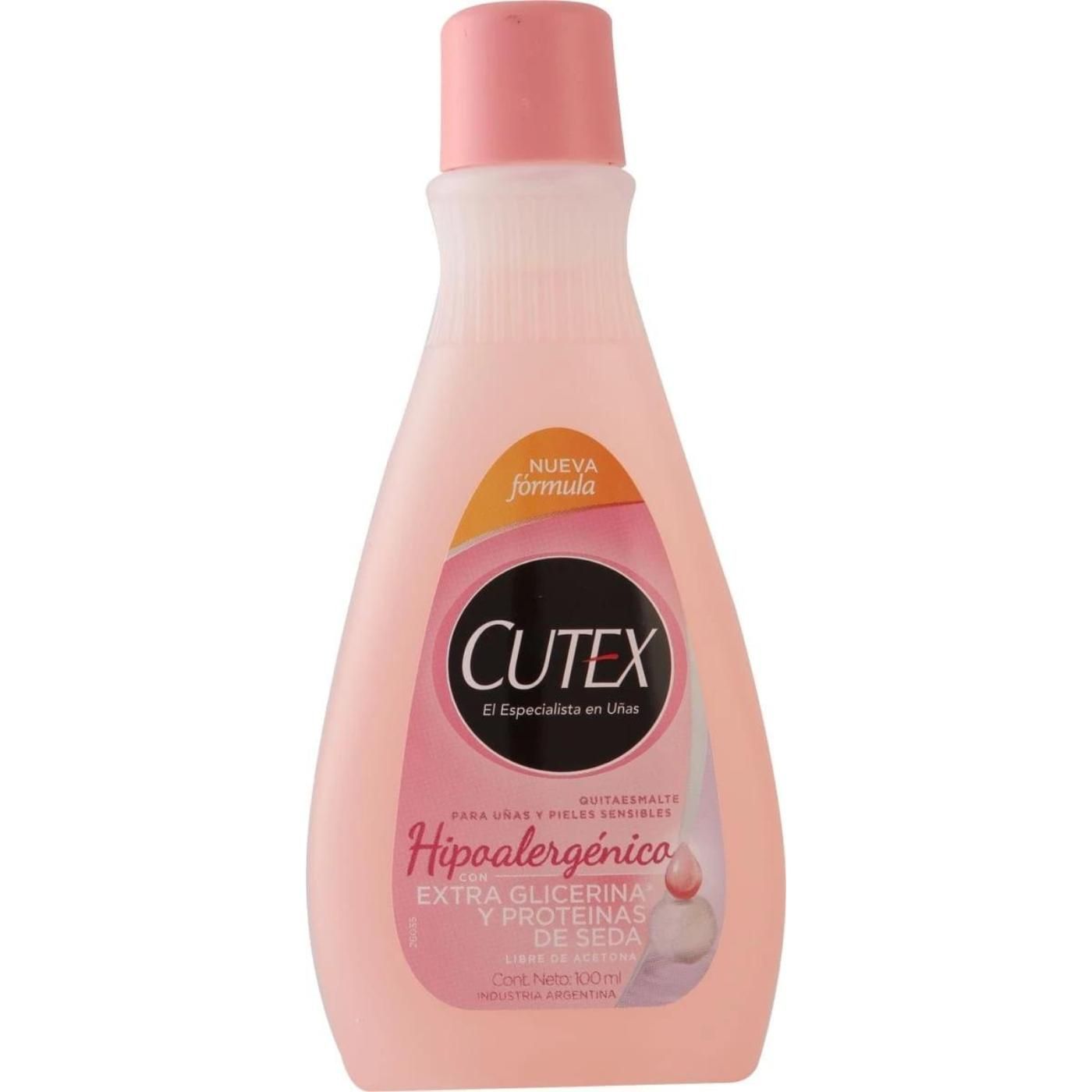 Quitaesmalte Cutex Hipoalergenico 100 ml