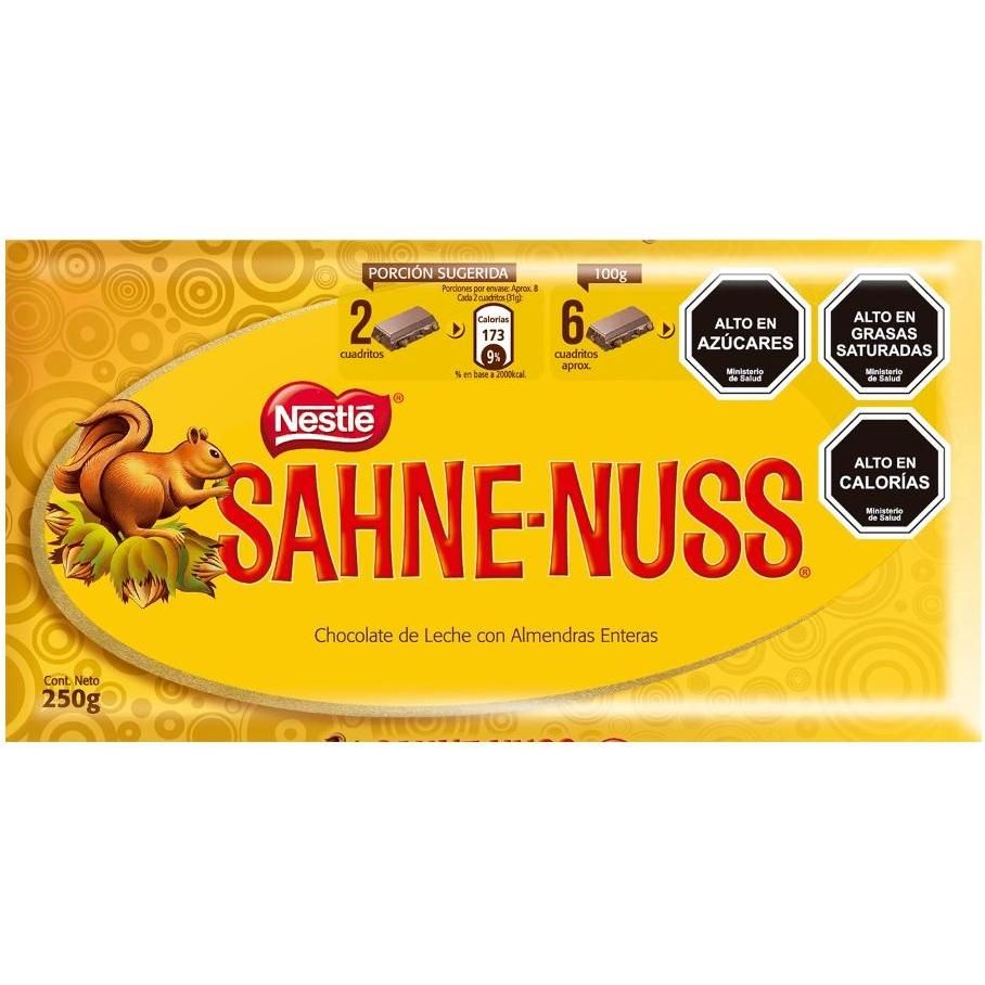 Sahne Nuss Chocolate Barra 250 g