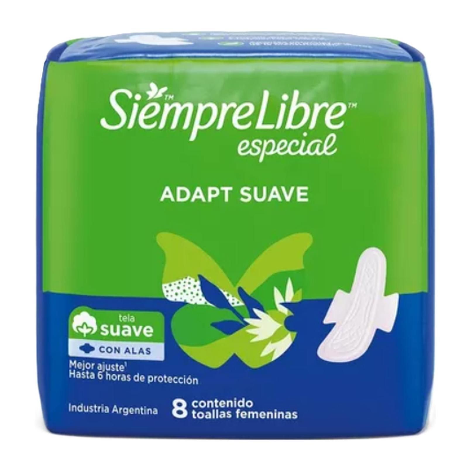 Siempre Libre Adapt Plus Con Alas X8