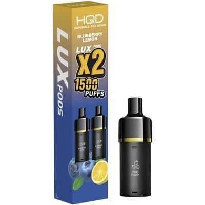 HQD LUX STARTER KIT POD BLUEBERRY LEMON (1UND)