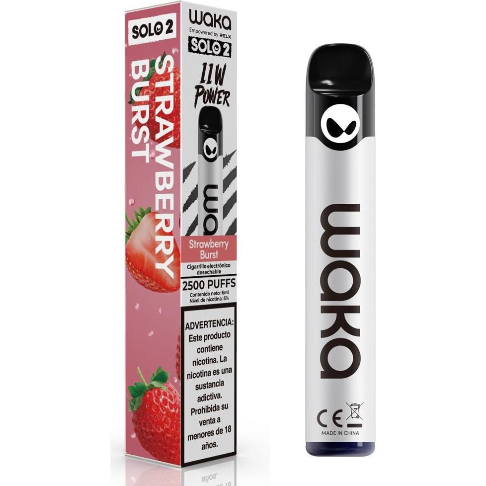 Vape Waka Solo2 Fresa 2500 Puffs
