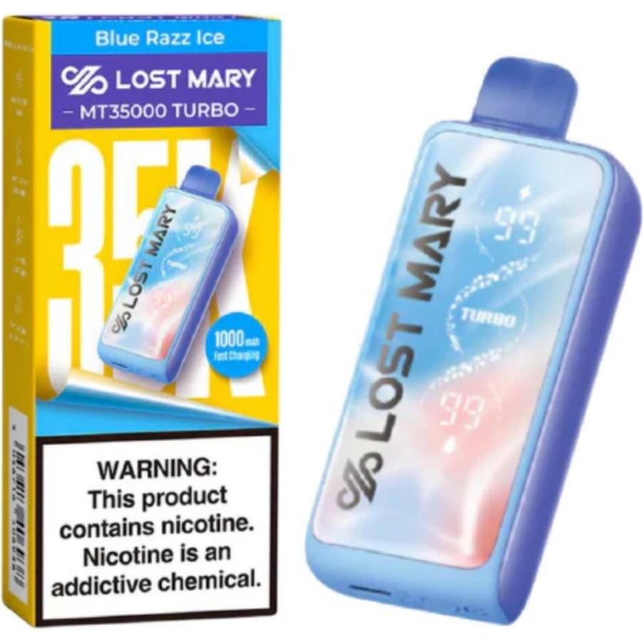Vape Lost Mary Blue Razz Ice Mt 35000 Puffs