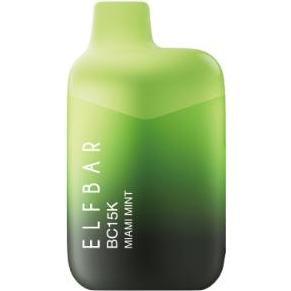 Vape Desechable Elfbar Miami Mint De 15000 Puffs 5 De Nicotina 1 Unidad